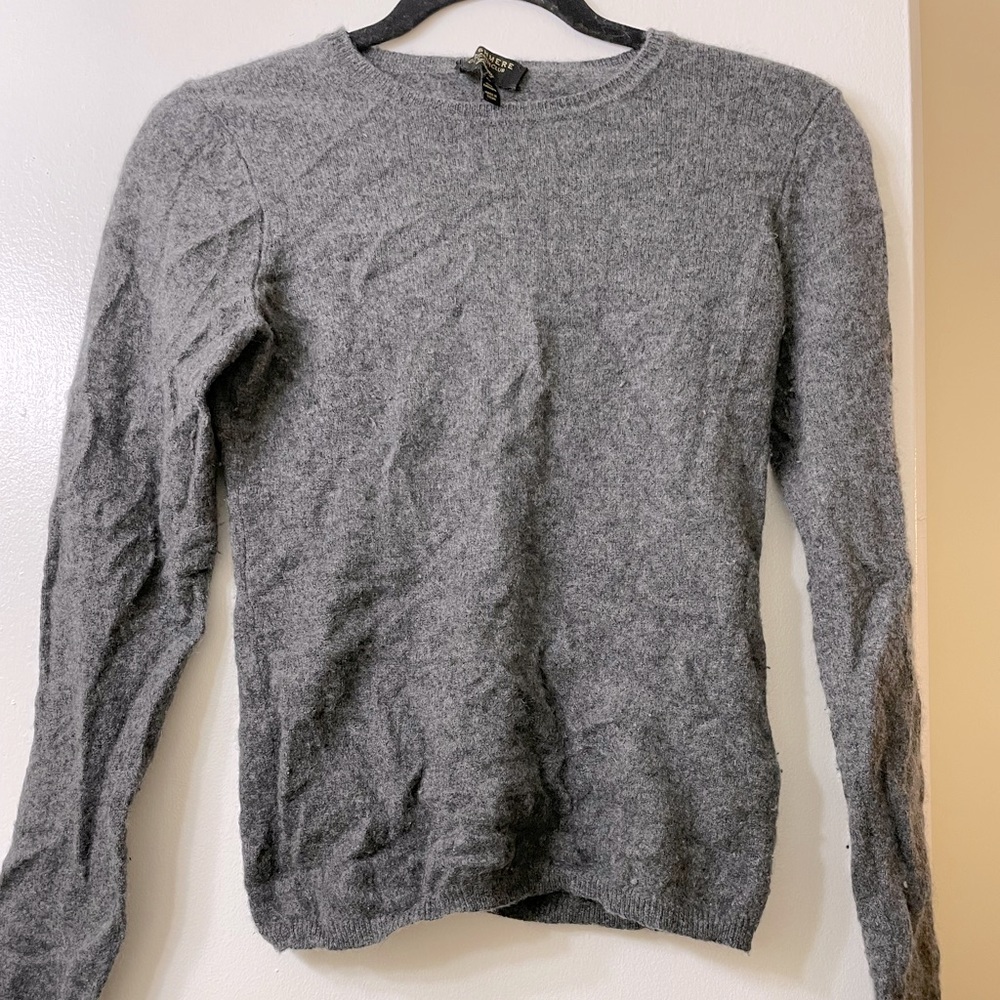 Grey Cashmere Sweater (size Extra Small)